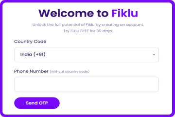 Enter Site Details on Fiklu